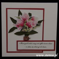kartka z magnoliami